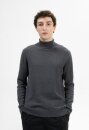 Feinstrick Rollkragenpullover KANJA anthrazit melange