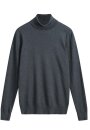 Feinstrick Rollkragenpullover KANJA anthrazit melange