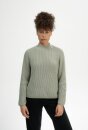 ANALAH Rippstrickpullover Mock Neck green clay