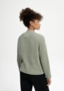ANALAH Rippstrickpullover Mock Neck green clay