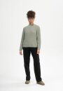 ANALAH Rippstrickpullover Mock Neck green clay