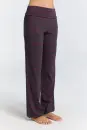 Hose mit Umschlagbund geometrisches Muster tibetrot/navy
