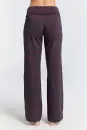 Hose mit Umschlagbund geometrisches Muster tibetrot/navy