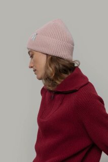 Unisex Strickmütze Marcello recyceltes Kaschmir pink blush