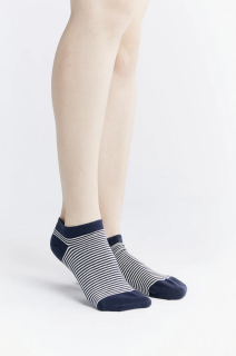 Unisex Sneakersocken indigo-natur