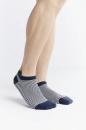Unisex Sneakersocken indigo-natur