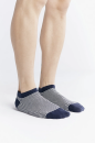 Unisex Sneakersocken indigo-natur
