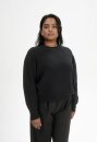 Damen Rippstrick-Pullover ADAH schwarz