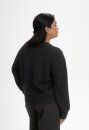 Damen Rippstrick-Pullover ADAH schwarz