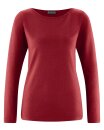 Longsleeve mit U-Bootausschnitt ruby