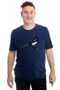 Männershirt Kenia Elster medieval blue S