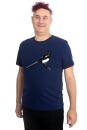 Männershirt Kenia Elster medieval blue S
