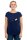 Frauenshirt Kenia Fair Trade Raglan Elster medieval blue
