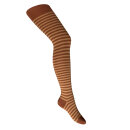 Strumpfhose geringelt nougat-bonebrown