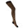 Strumpffhose geringelt schwarz-bonebrown
