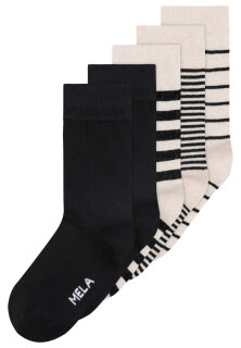 Socken 5er Pack mix black stripes 35-38