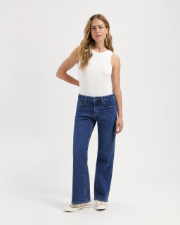 Lena Loose Straight Jeans true blue