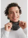 Loop-Schal Jersey schwarz-weiß-geometrisch