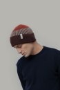 Unisex Rippstrick Beanie recyceltes Kaschmir orange canella