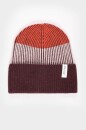Unisex Rippstrick Beanie recyceltes Kaschmir orange canella