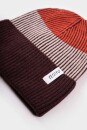 Unisex Rippstrick Beanie recyceltes Kaschmir orange canella