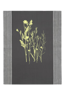 Bio&Fair-Trade Geschirrtuch Wilde Wiese graphit