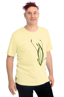 Männershirt Kenia Fair Trade Spitzwegerich gelb