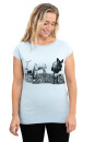 Frauen Raglan Shirt Kenia Eselcombo hellgrau