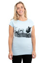 Frauen Raglan Shirt Kenia Eselcombo hellgrau
