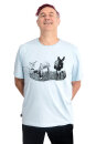 Männershirt Kenia Fair Trade Eselcombo hellgrau