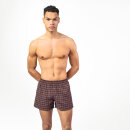 2er Pack Flannel-Boxershorts Boris zinfandel-grey