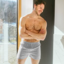 2er Pack Flannel-Boxershorts Boris zinfandel-grey