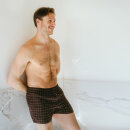 2er Pack Flannel-Boxershorts Boris zinfandel-grey
