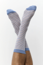 Socken jeans melange-berry-natur