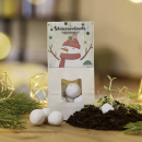 Schneemannbäuche – 8 weiße Blumenmurmeln
