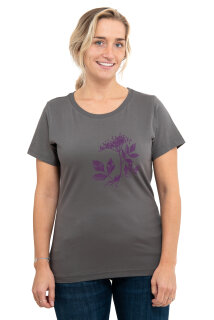 Frauen T-Shirt Kenia Holunder dunkelgrau