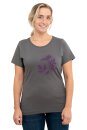 Frauen T-Shirt Kenia Holunder dunkelgrau
