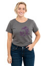Frauen T-Shirt Kenia Holunder dunkelgrau