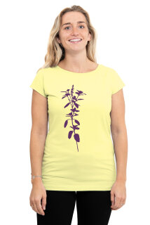 Frauen Raglan Shirt Kenia Basilikum gelb