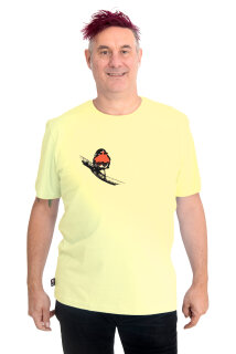 Männershirt Kenia Rotkehlchen gelb XL
