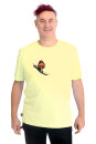 Männershirt Kenia Rotkehlchen gelb XL