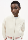 Iconic A Bomber Jacket oatmilk-mars red