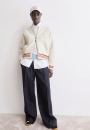 Iconic A Bomber Jacket oatmilk-mars red