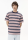 T-Shirt Maarkos Multi Stripes tinted navy-oatmilk