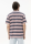 T-Shirt Maarkos Multi Stripes tinted navy-oatmilk