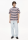 T-Shirt Maarkos Multi Stripes tinted navy-oatmilk