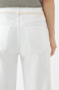 DEW flared soft denim white denim