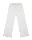 DEW flared soft denim white denim