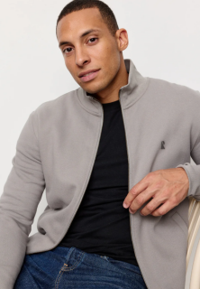 Männer Sweatjacke CAMPHOR greige