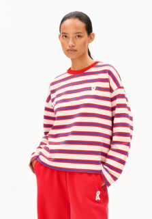 Sweatshirt Iconic A Frankaa Bold undyed-mars red-dynamo blue
